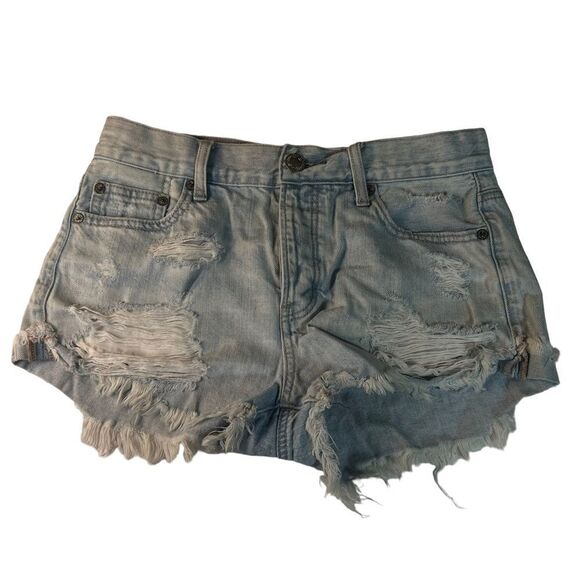 American Eagle AEO Tomgirl Shortie Button Fly Shorts Size 4 - Picture 10 of 12